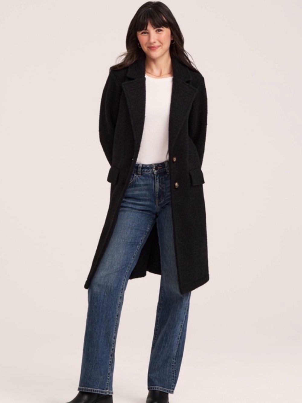 Denver Hayes Women’s Bouclé Long Coat